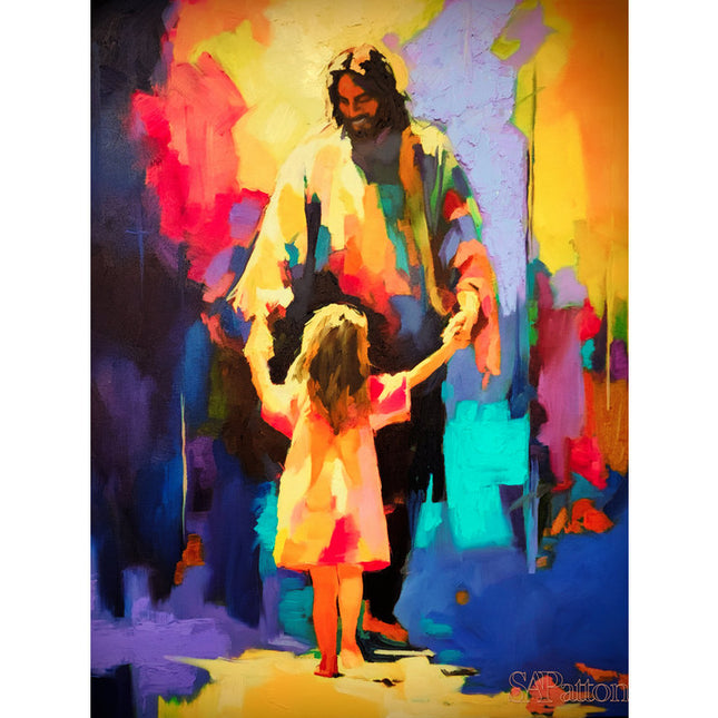 "Dancing With Jesus" Giclée Canvas Print