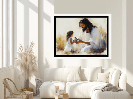 His Eye is on the Sparrow Canvas Print