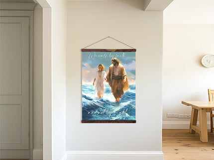 "We Walk by Faith" Tapestry