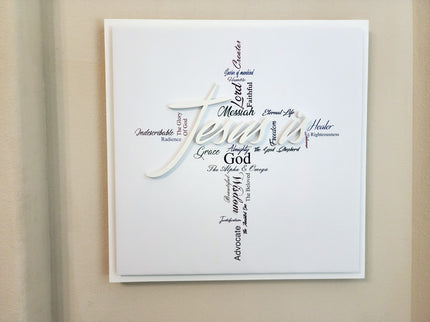 "Jesus Is" 3D wall art