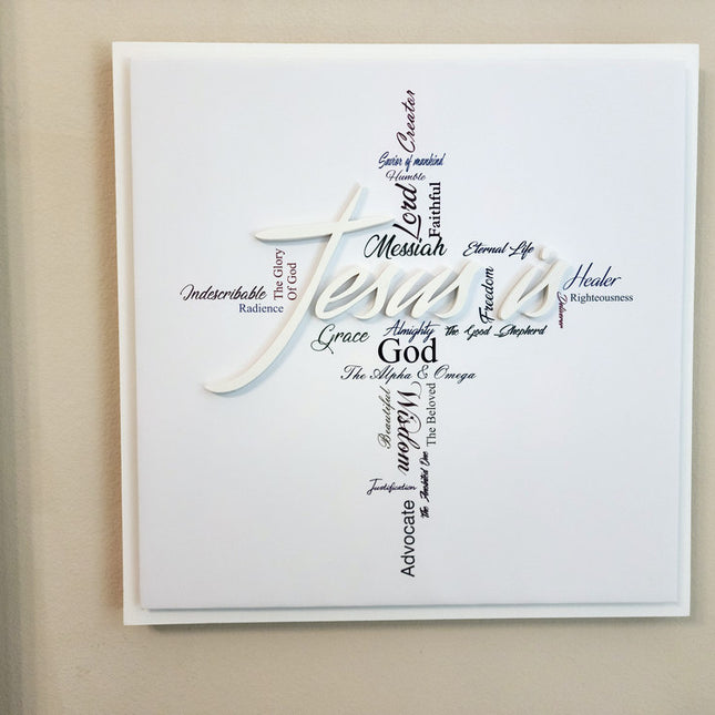"Jesus Is" 3D wall art