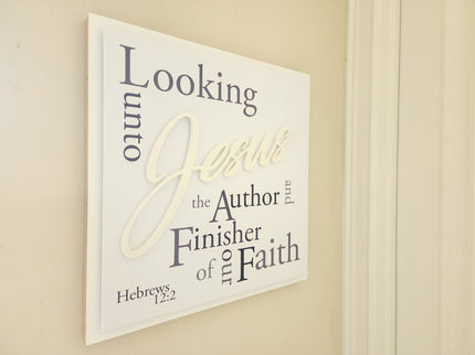 "Looking Unto Jesus" 3D wall art