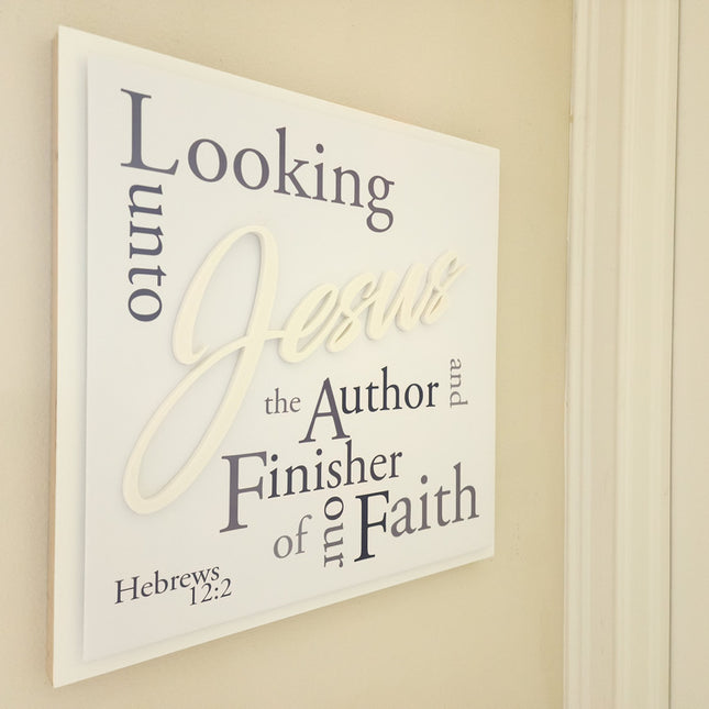 "Looking Unto Jesus" 3D wall art