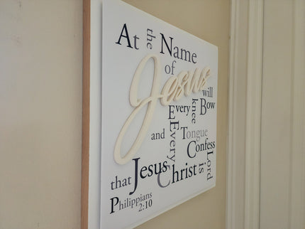 "Every Knee Will Bow" 3D wall art