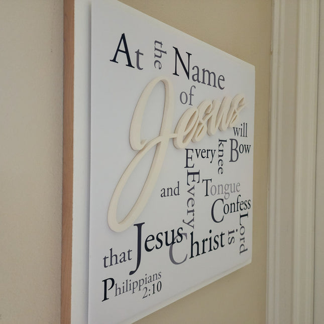 "Every Knee Will Bow" 3D wall art