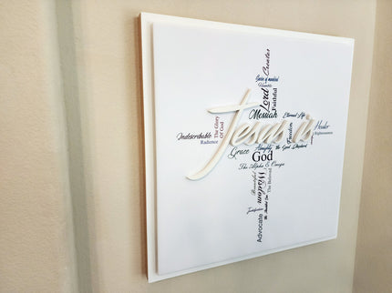 "Jesus Is" 3D wall art