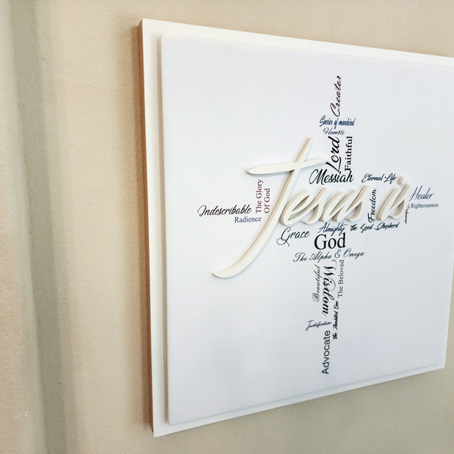 "Jesus Is" 3D wall art