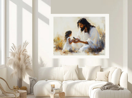 His Eye is on the Sparrow Canvas Print