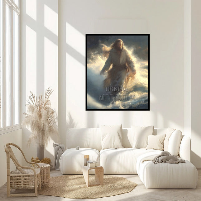 Focus on Me Not the Storm Canvas