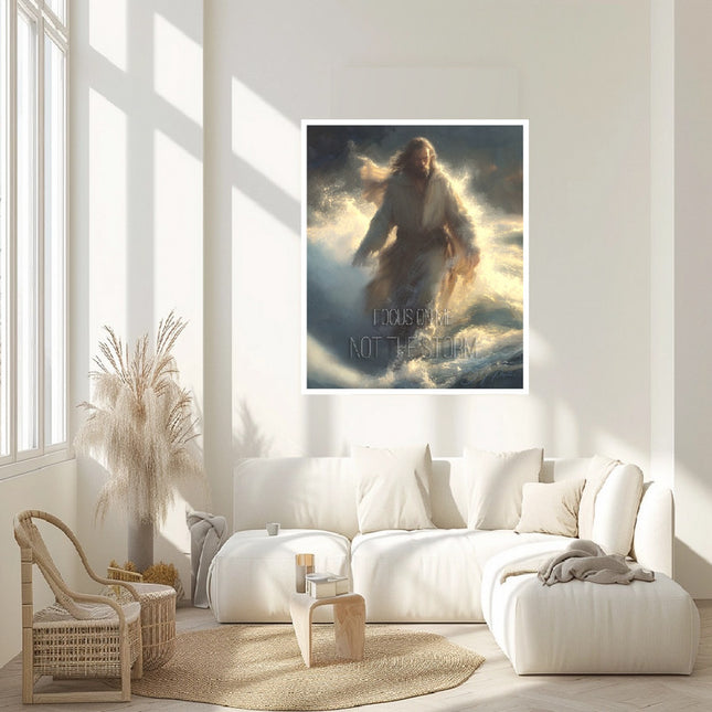Focus on Me Not the Storm Canvas