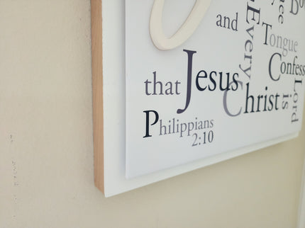 "Every Knee Will Bow" 3D wall art