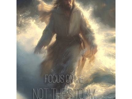 Focus on Me Not the Storm Canvas