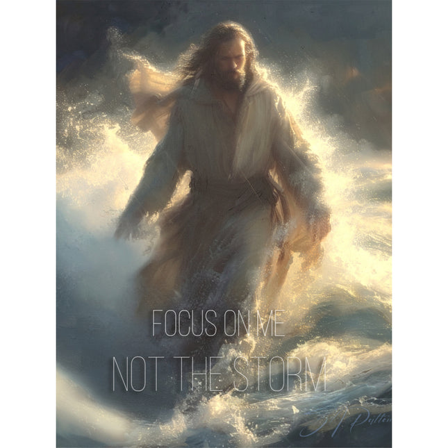 Focus on Me Not the Storm Canvas