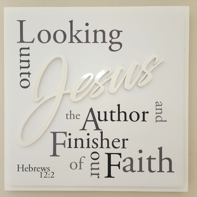 "Looking Unto Jesus" 3D wall art