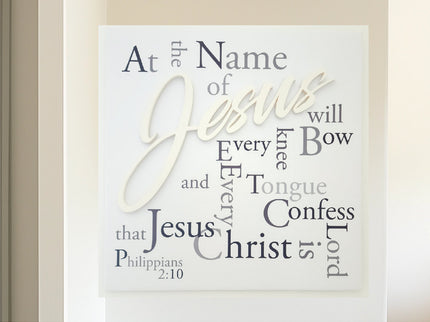 "Every Knee Will Bow" 3D wall art
