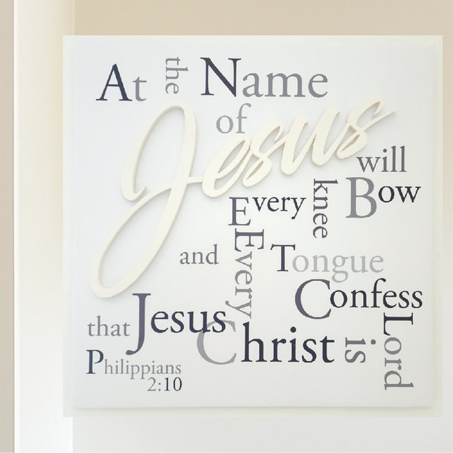 "Every Knee Will Bow" 3D wall art