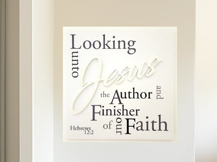 "Looking Unto Jesus" 3D wall art