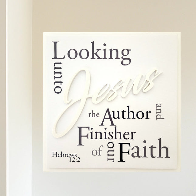 "Looking Unto Jesus" 3D wall art