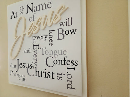 "Every Knee Will Bow" 3D wall art