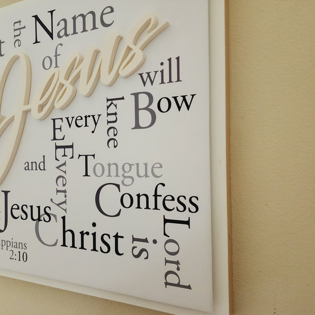 "Every Knee Will Bow" 3D wall art