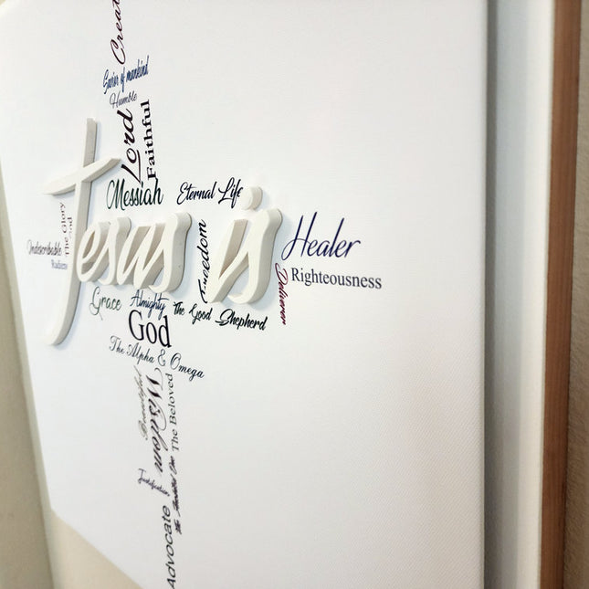 "Jesus Is" 3D wall art
