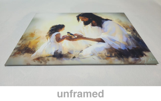 His Eye is on the Sparrow Canvas Print